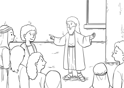 Acts 18 5 Paul Plants A Church At Corinth Coloring Page